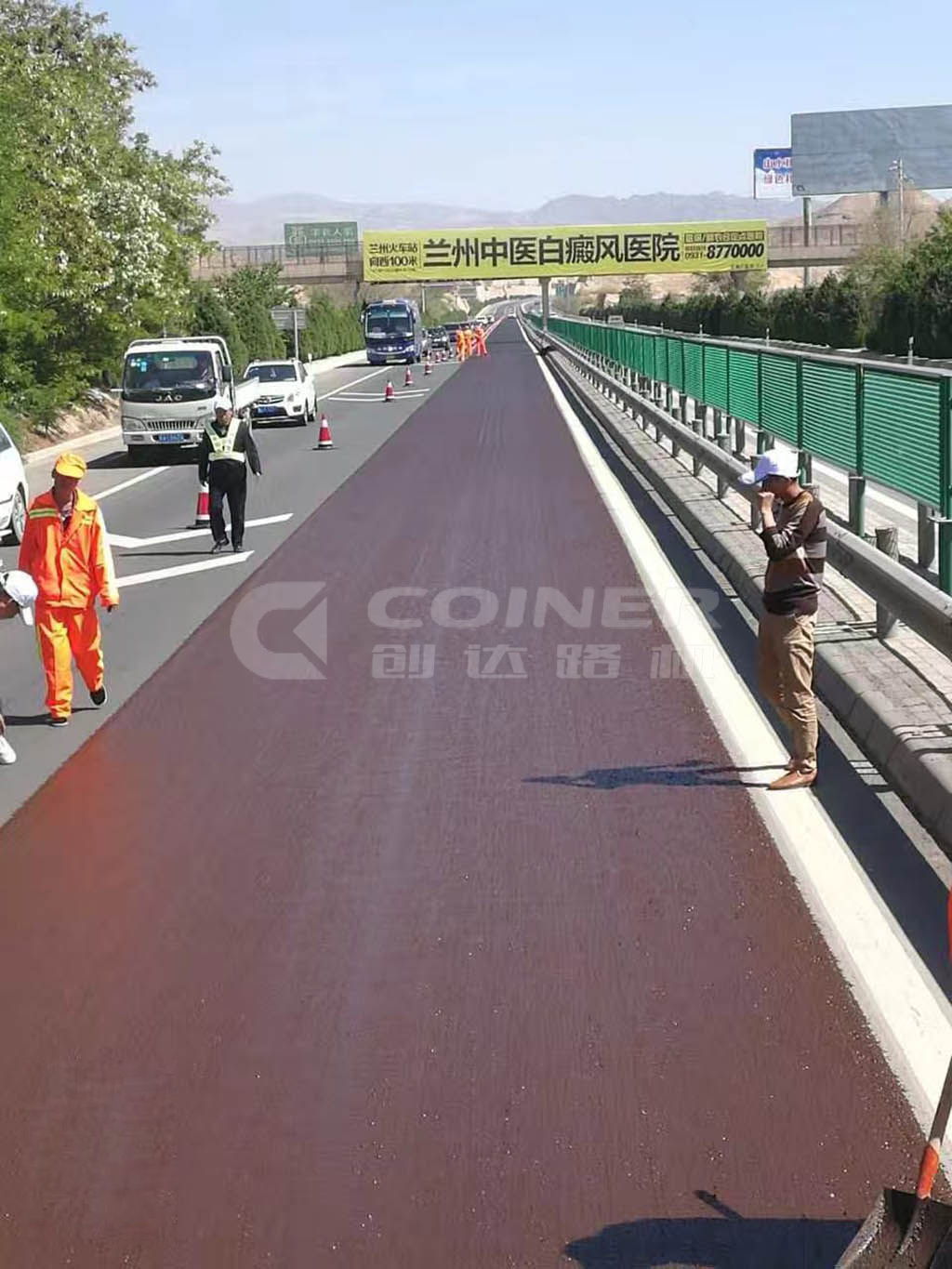 2017年蘭州微表處施工效果